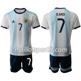 Maillot de Foot Argentine ICARDI 7 Enfant Domicile Copa América 2019